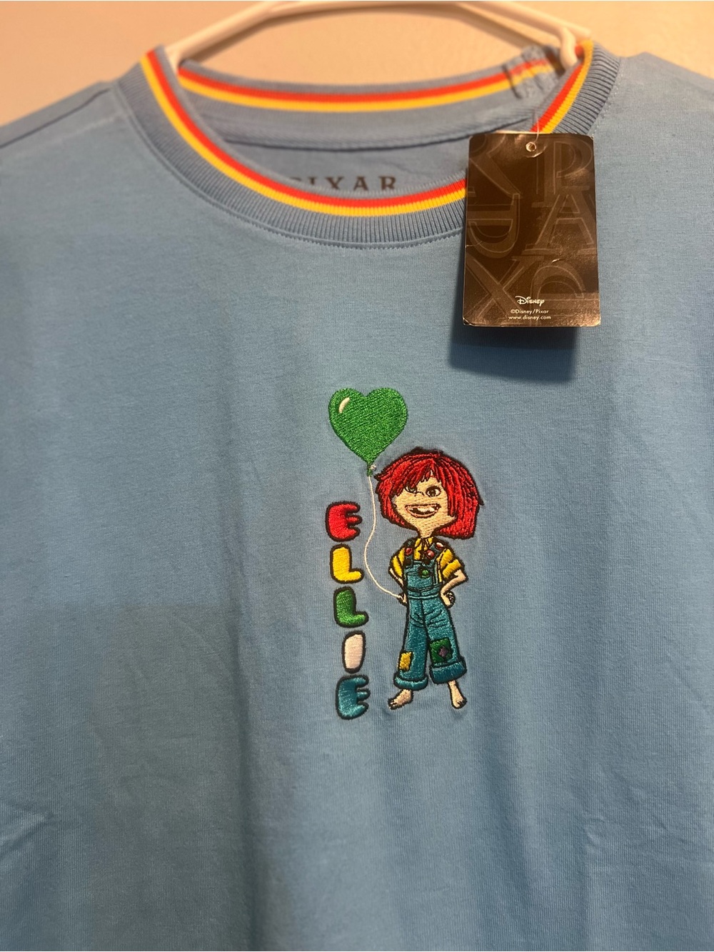 Light Blue Ellie Embroidered Short Sleeve Tee - Picture 2 of 4